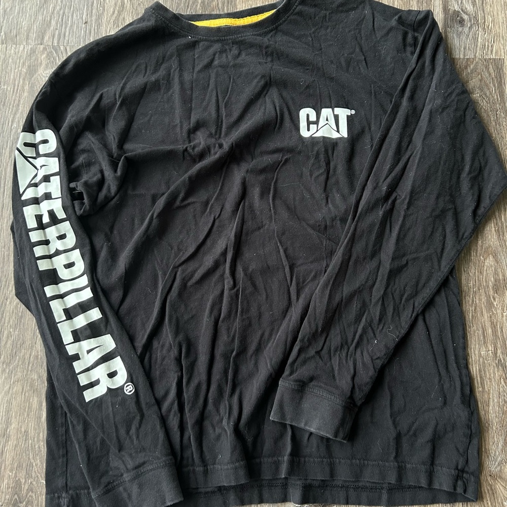 Large Catepillar brand long sleeve tshirt